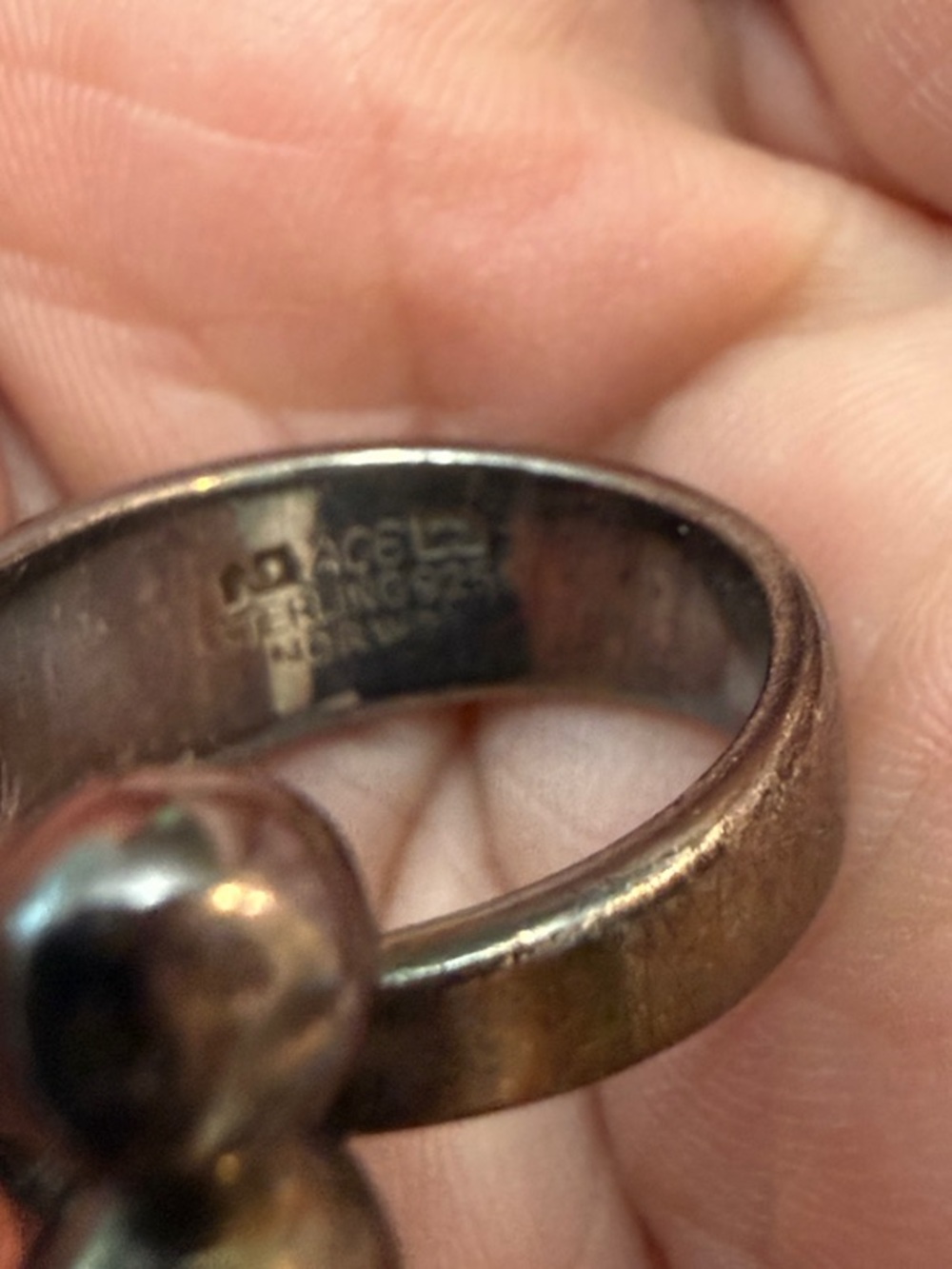 Vintage Anna Greta Eker Sterling Scandanavian Jester Bracelet, ring, pendant - Picture 4 of 14